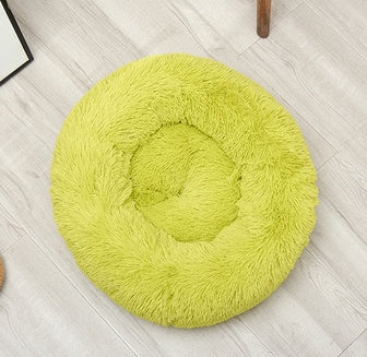 Soft Long-Hair Plush Pet Nest Bed in Multiple Sizes and Colors