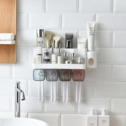 Suction Toothbrush Holder & Shelf – No-Drill Bathroom Organizer