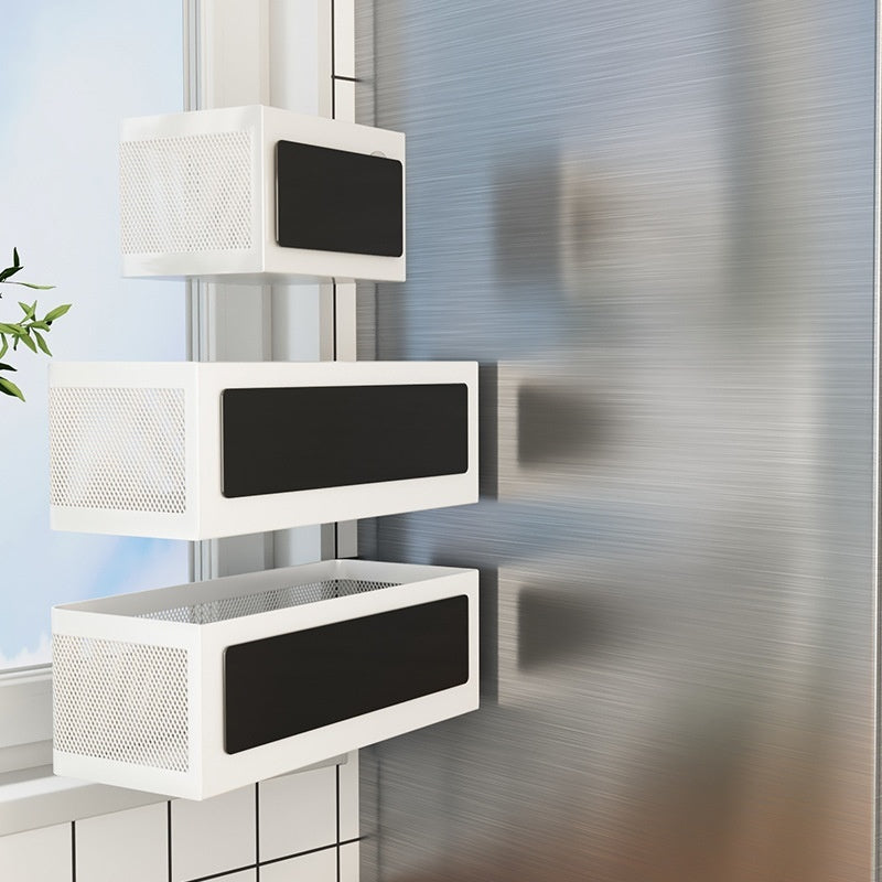 Kitchen Refrigerator Side Magnetic Storage Hanging Basket