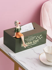 Creative Cute Home Dining Table Living Room Tissue Box Desktop Paper Storage