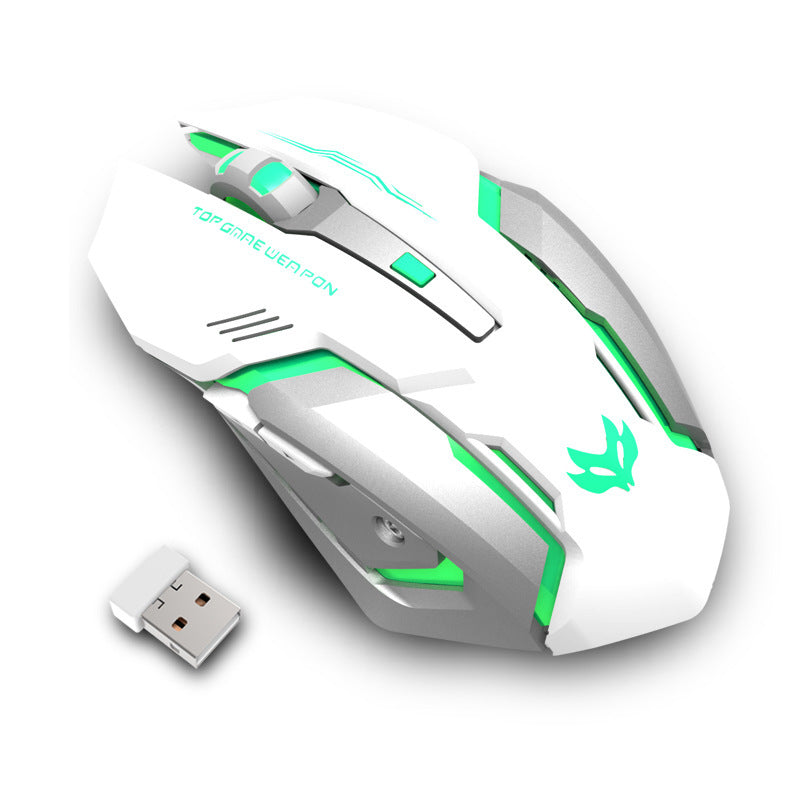 Wireless Charging Silent Gaming Mouse – Rechargeable Mechanical Design for PC and Laptop