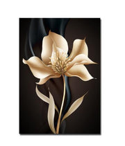 Modern Nordic Black and White Plant Wall Art – Canvas Painting for Living Room & Restaurant Decor