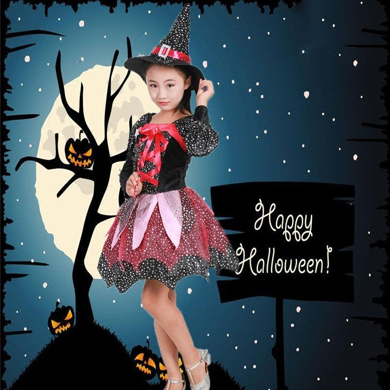 Halloween Princess Costume for Children Kids Dress Up Outfit
