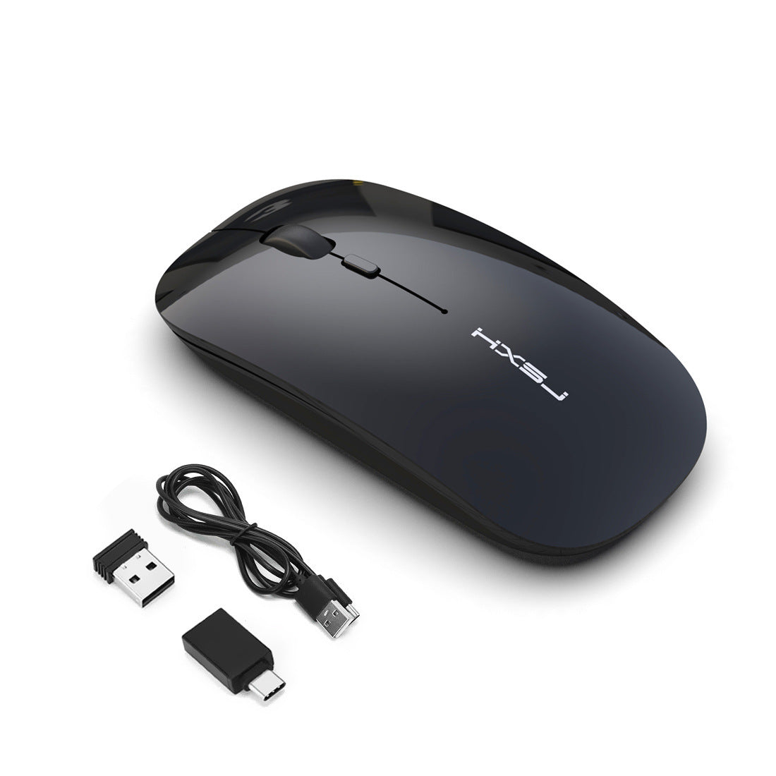 M60 Rechargeable Wireless Mouse – Silent Click, 2.4G USB Receiver, Adjustable DPI