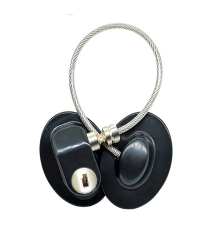 Child-Safe Refrigerator & Sliding Door Lock, Zinc Alloy, Flexible Cable, Keyless Security