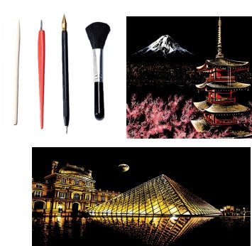 Scratch Painting – Kratzmalerei DIY Art Kit