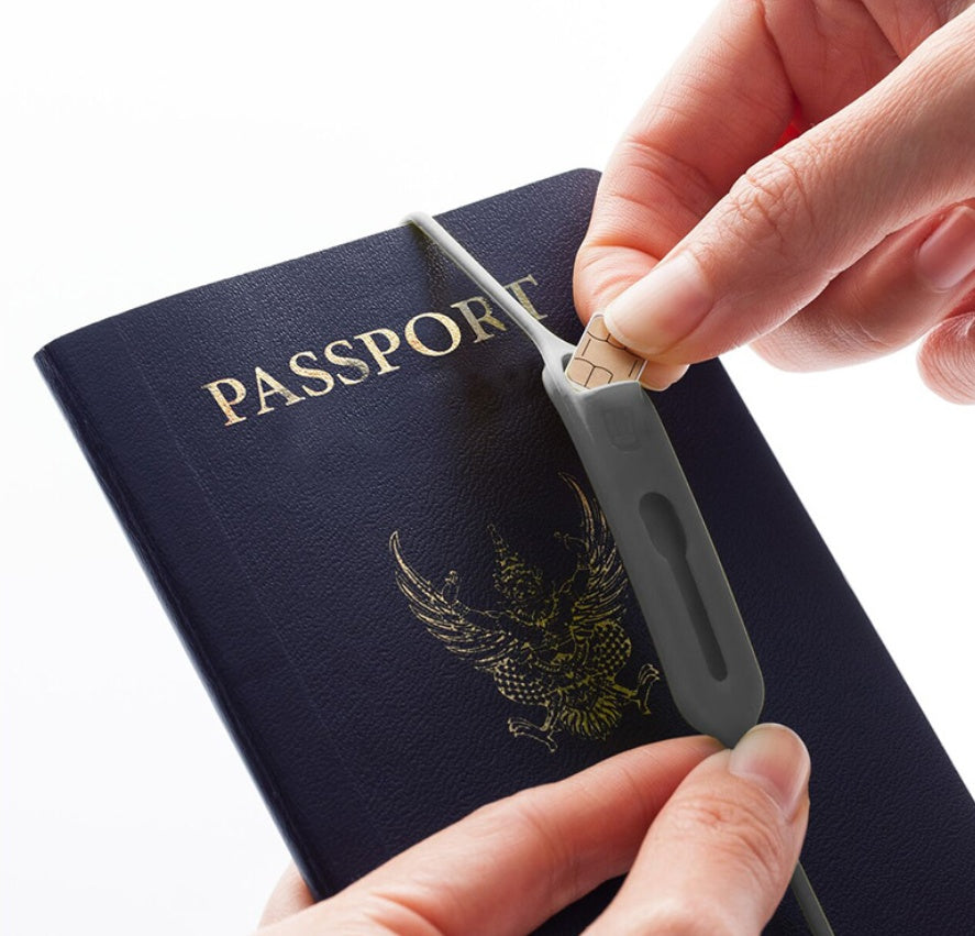 Portable Anti-lost Silicone Card Slot