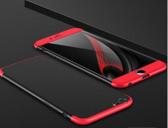 iPhone 6s Plus & 8 Plus Three-Section Full Package Phone Case – Durable PC Protector, Sand Crust Finish