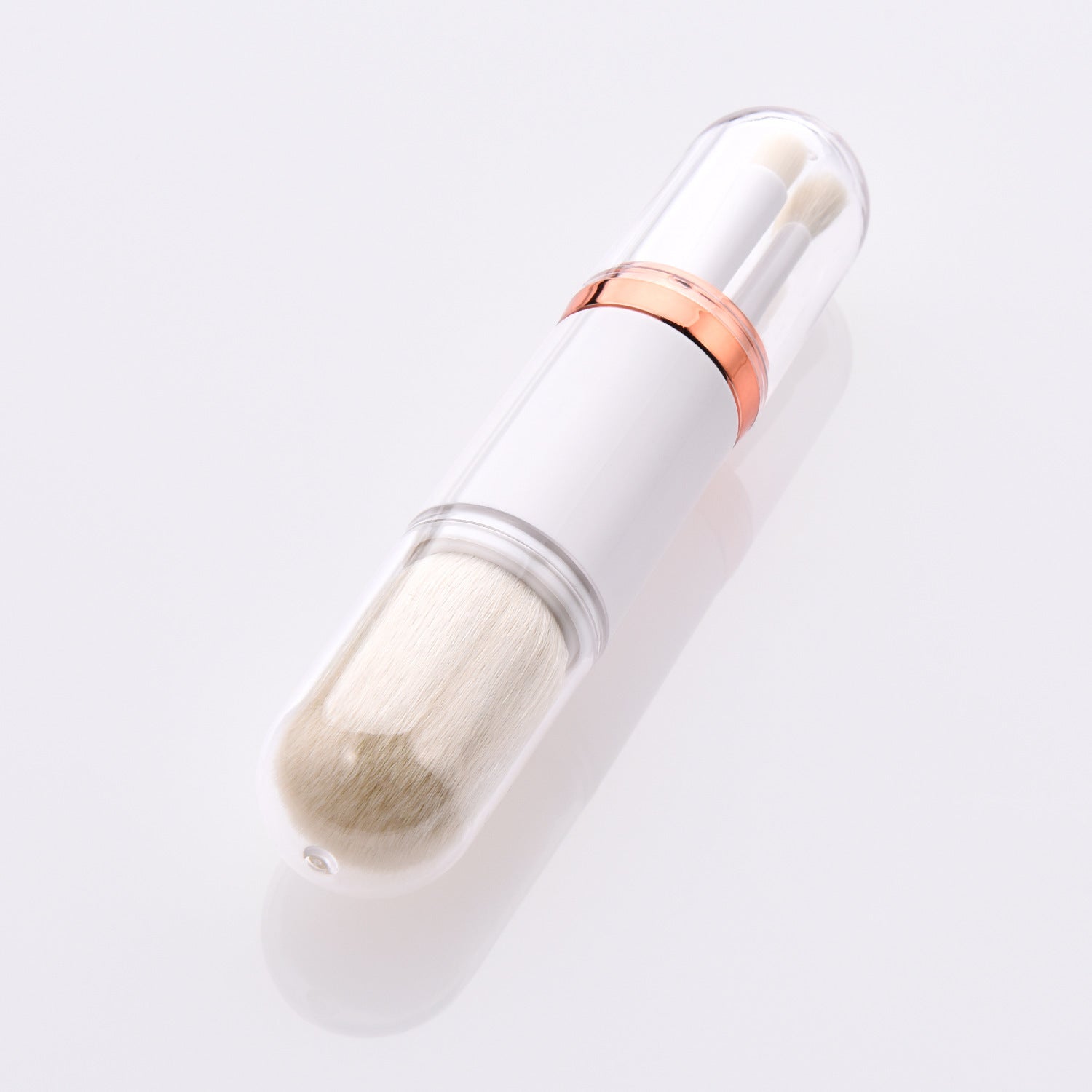 Retractable Double-Head Makeup Brush – Portable Beauty Tool