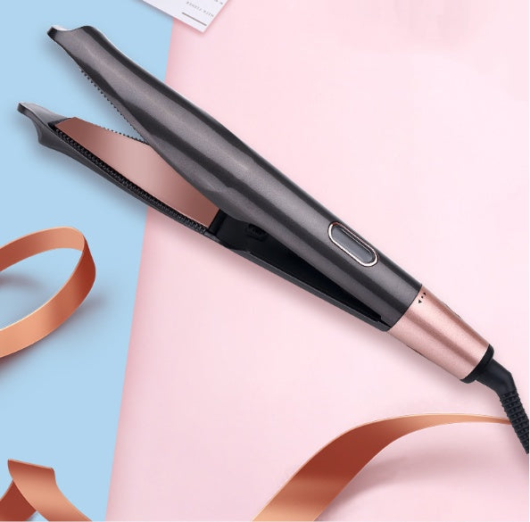 2-in-1 Professional Hair Straightener and Crimper Wet/Dry Curling Comb