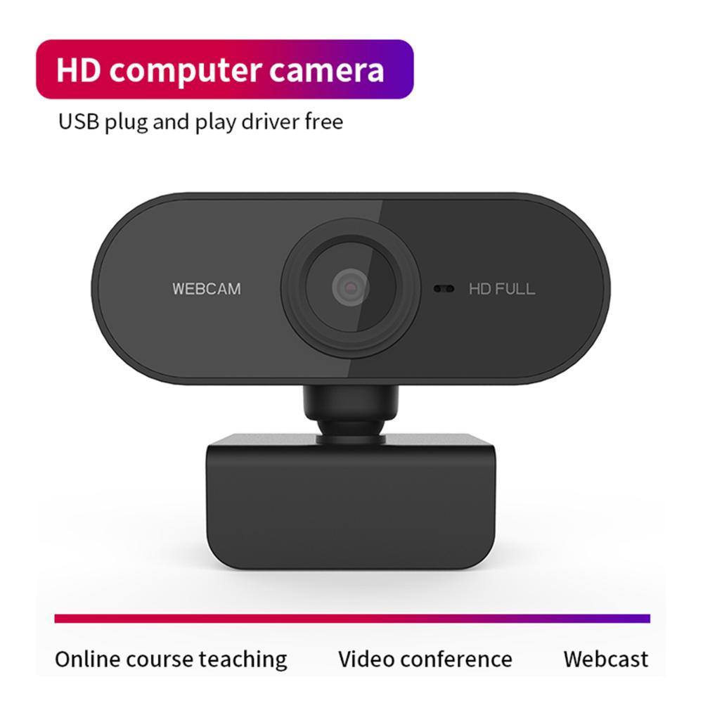 Autofocus 1080P Webcam with Dual Mics – USB Plug-and-Play for PC/Mac