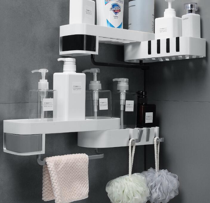 Bathroom Corner Shelf – Wall-Mounted Corner Organizer for Shower