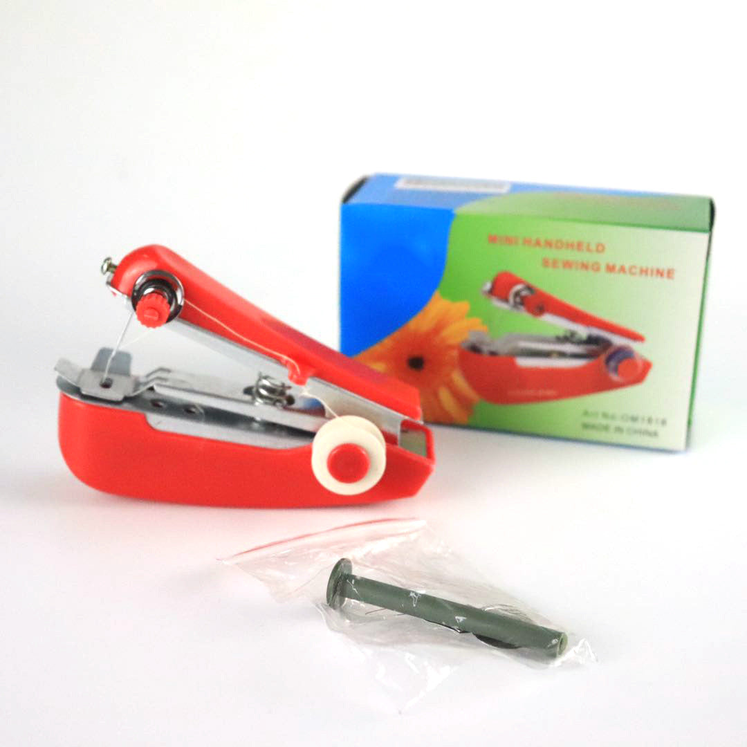 Small Household Hand-Held Portable Manual Sewing Machine – Lightweight DIY Device