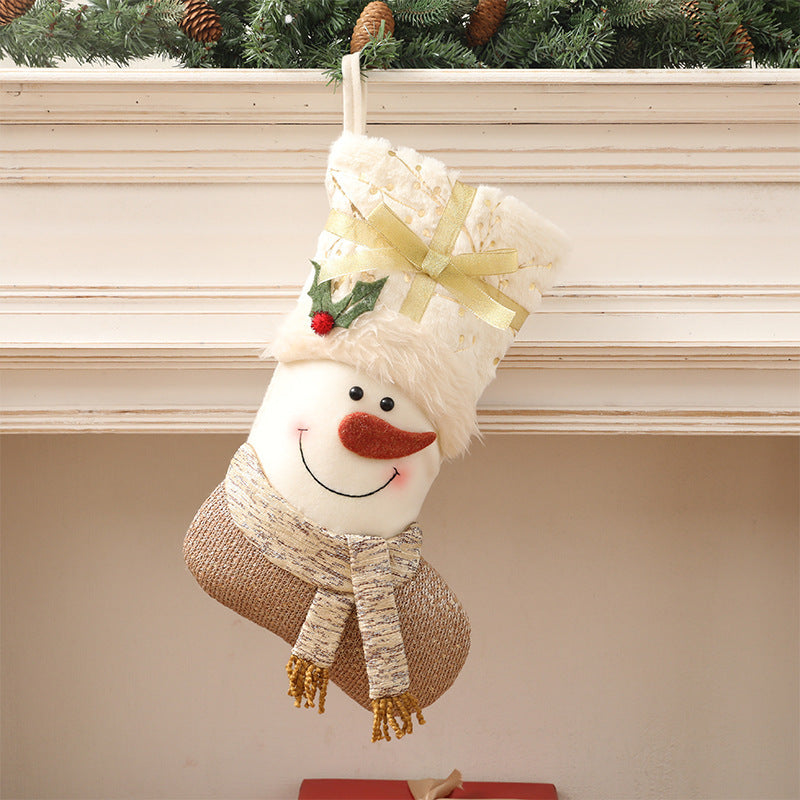 Nordic Style White Christmas Stockings