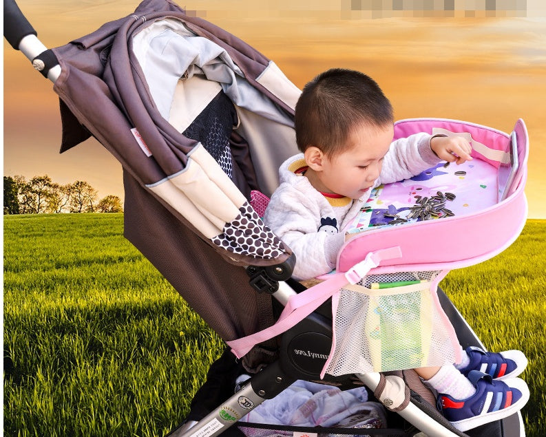 Baby Car Seat Travel Tray Table – Snack & Activity Organizer