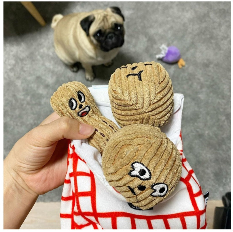 Interactive Korean Walnut and Peanut Sounding Hidden Food Sniffing Toy for Dogs
