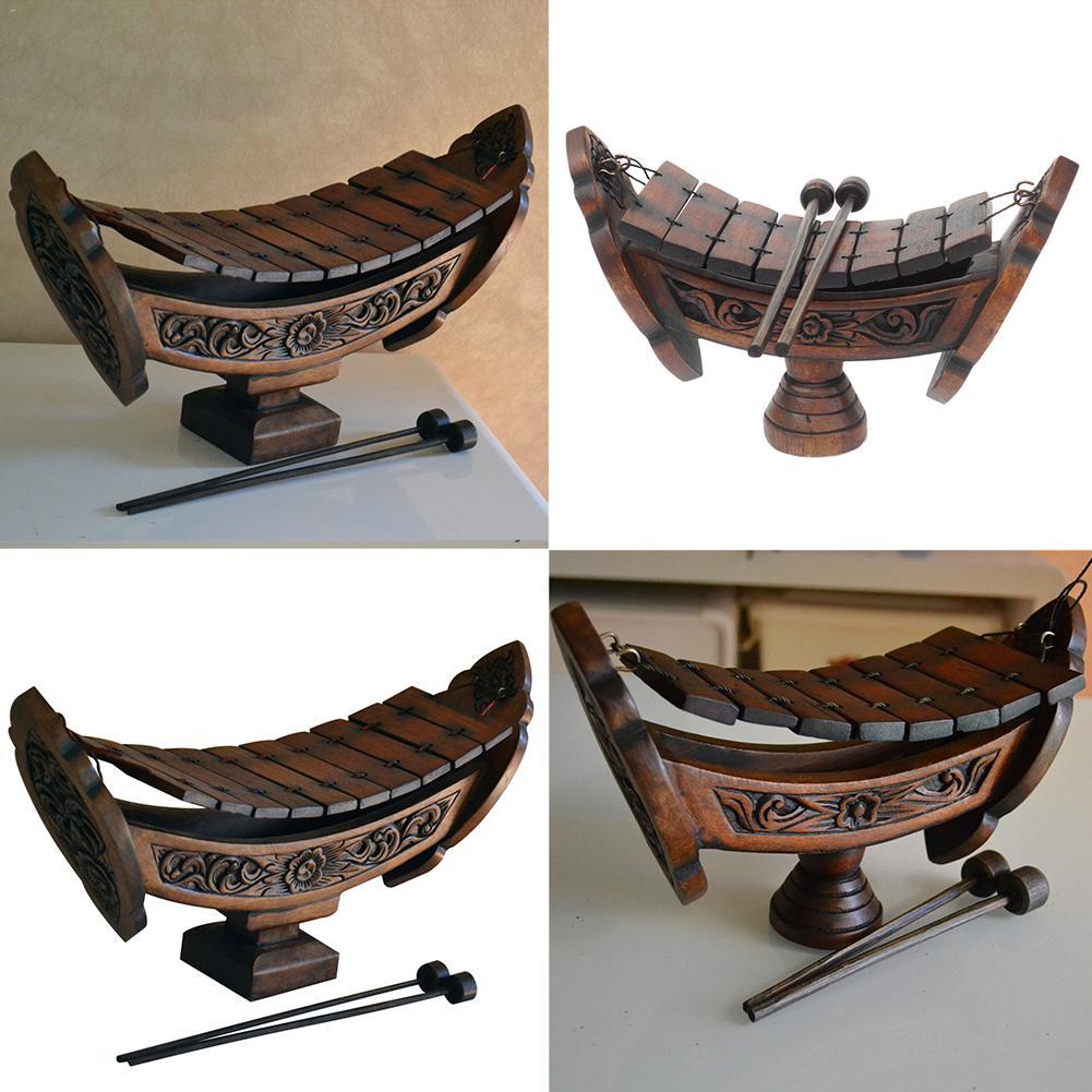 Southeast Asian Style Wooden Hand Xylophone Musical Instrument Pendant Decoration