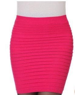 Women’s High-Waist Mini Skirt – Summer Thin Candy-Color A-Line