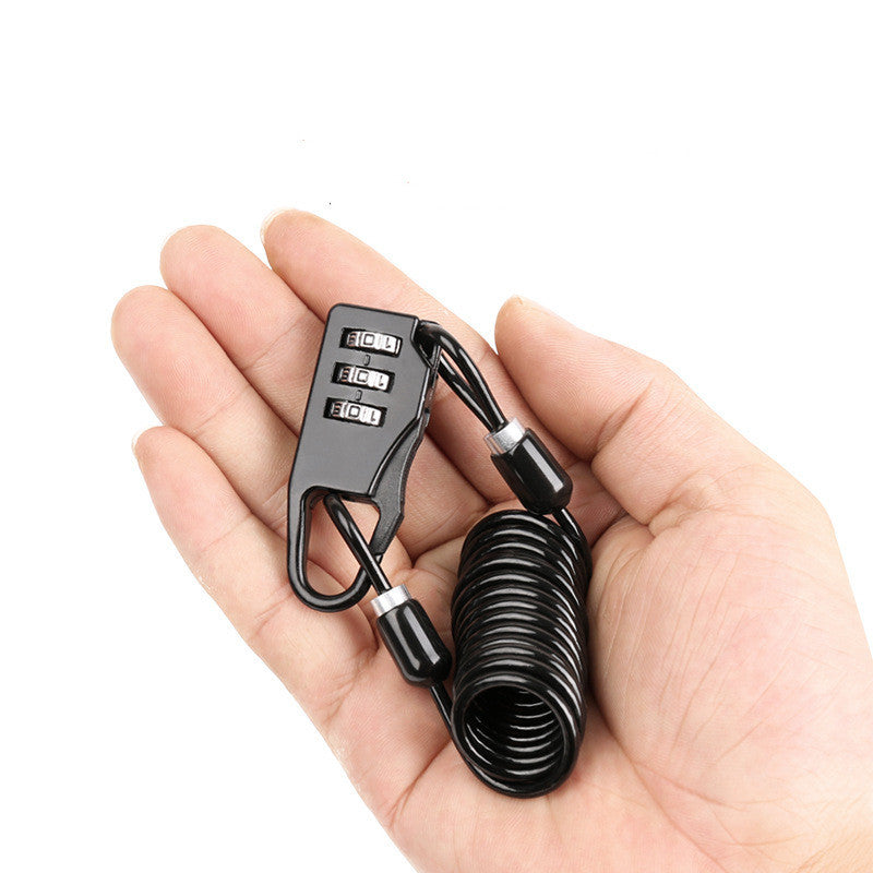 WG012/WG016 Portable Cable Lock – Zinc Alloy Wire Lock for Motorcycles, Electric Vehicles, and Bicycles
