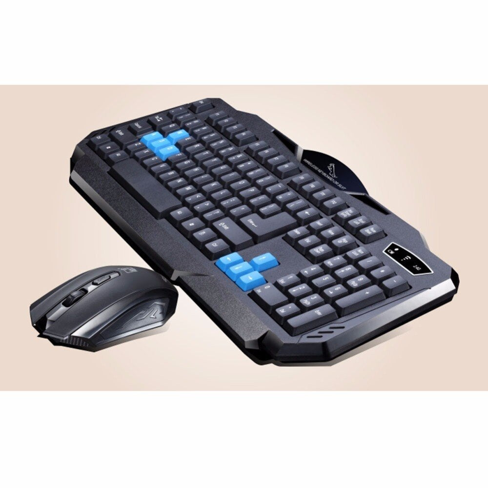 Durable Colorful Ergonomic Wireless Keyboard & Mouse Combo – Office & Home
