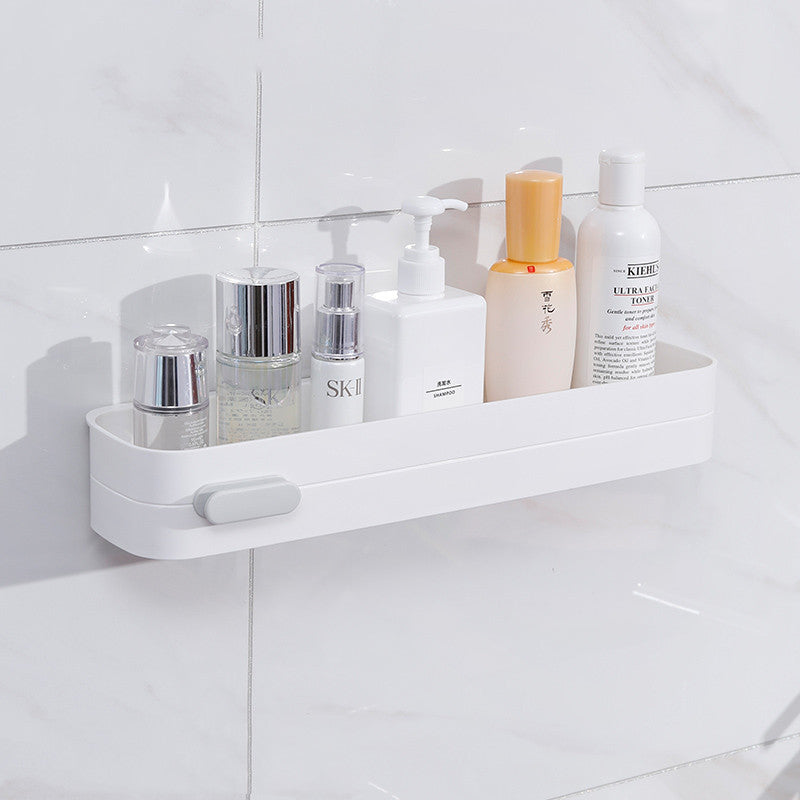 Perforated Wall-Mounted Bathroom Shelf – Rustproof Storage Rack