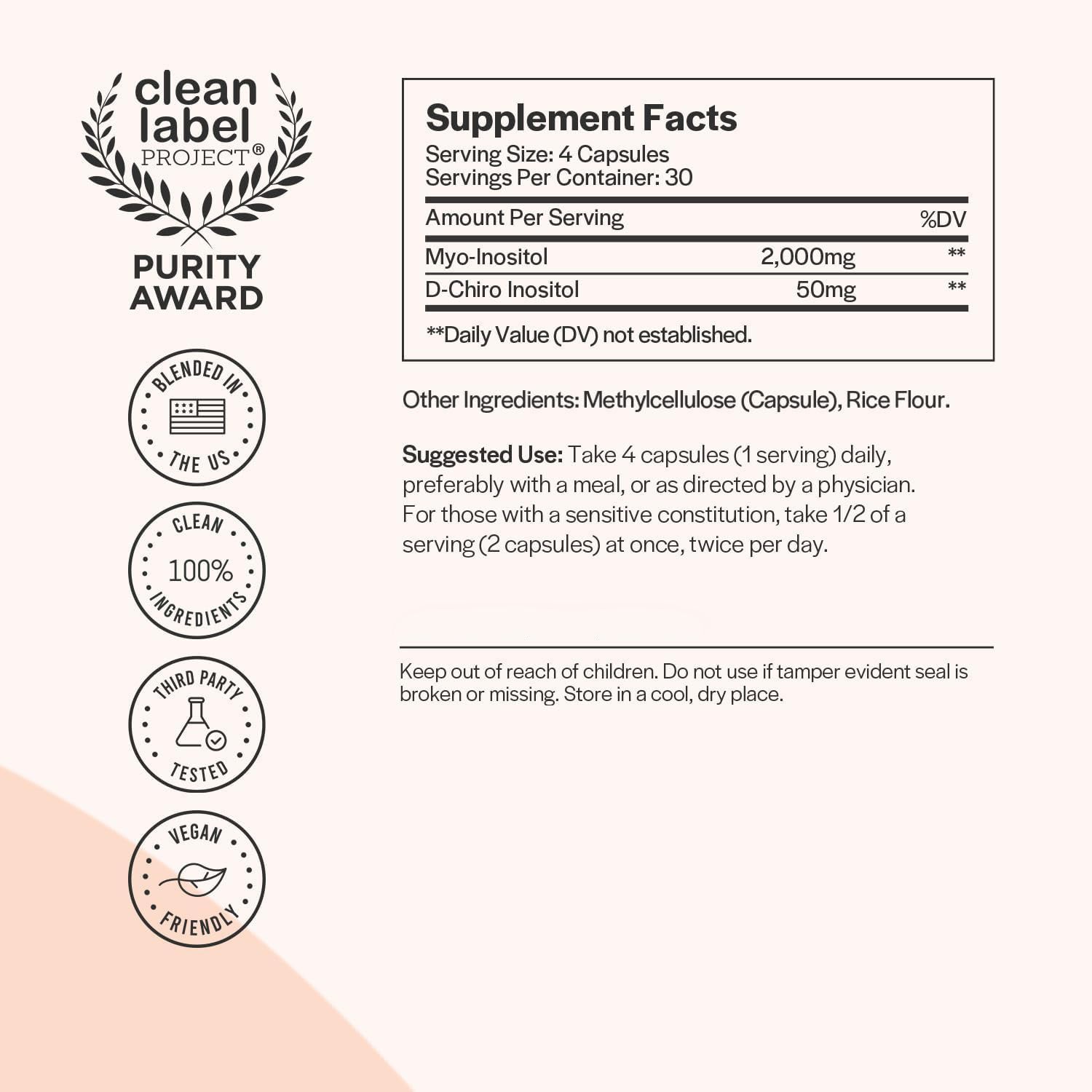 Inositol Complex Care Vitamin Capsules