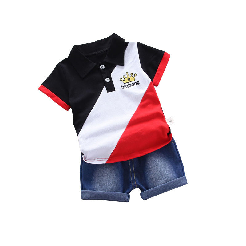 Two-Piece Short-Sleeve T-Shirt Set