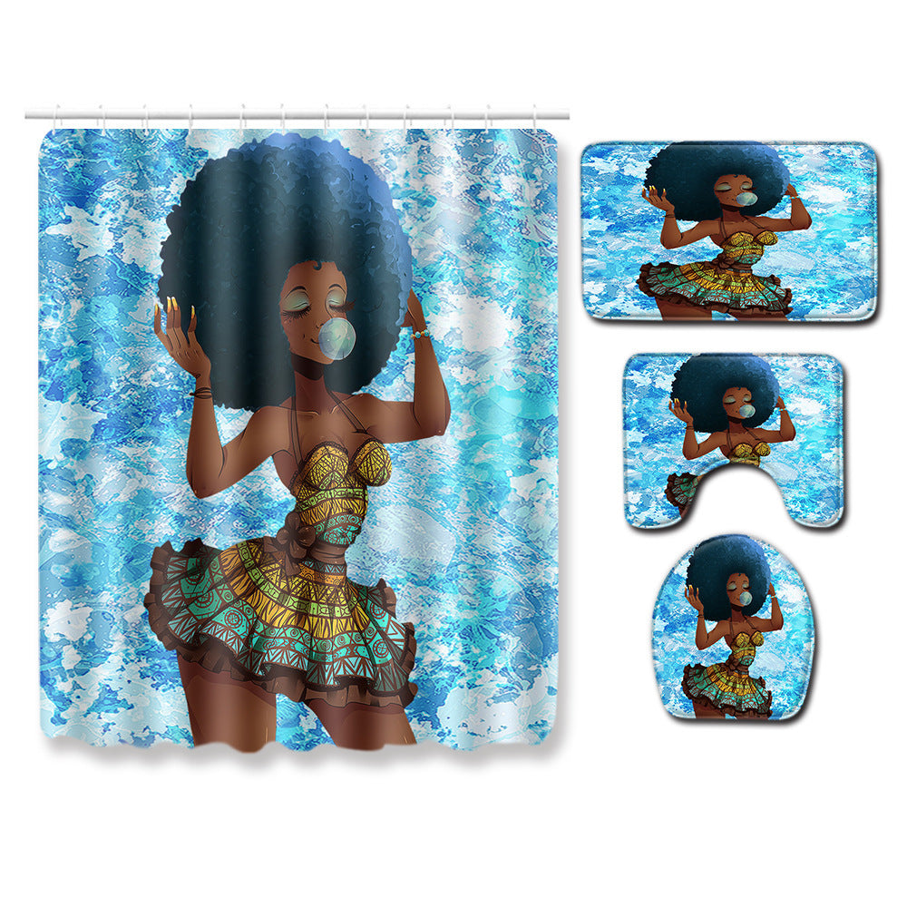 Combination Bathroom Carpet – Soft Absorbent Non-Slip Floor Mat Set for Bathroom Use