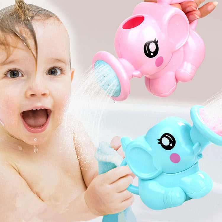 Unisex Elephant Bath Toy Plastic Water Spray For Baby