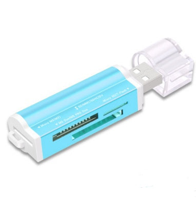 Multi-in-One Mini Card Reader – High-Speed Universal USB for SD/TF, Mobile Phones & Cameras