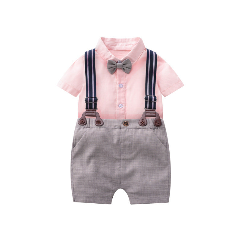Baby Gentleman Suit – Summer Short-Sleeved Baby Clothes