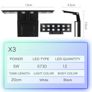 Ultra-Thin LED Clip-On Aquarium Light