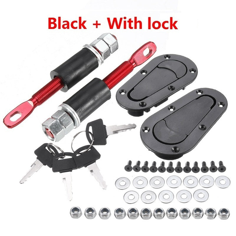Racing Car Front Hood Lock, Modified Part