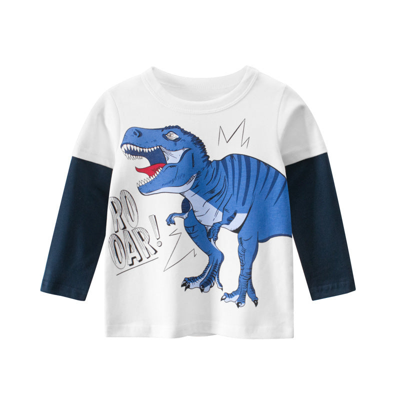 Kids Long Sleeve Cotton Shirt Korean Style Regular Fit
