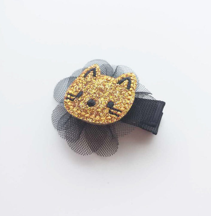 Korean Creative Animal Cartoon Baby Hairpins – Kitty Cat Clips for Girls