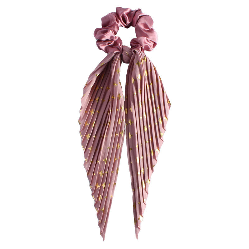 Silk Floral Head Rope Elastic Hair Band For Women Gift