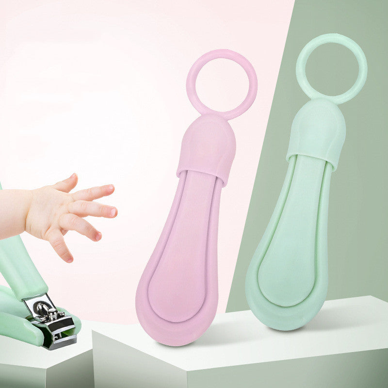 Unisex Baby Nail Clippers Rounded Tip Anti Splash Plastic
