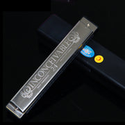 High-Quality Metal Body 24-Hole Polyphonic Harmonica