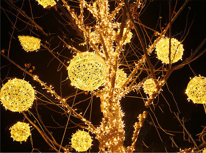LED Sepak Takraw Ball Lamp Hanging Tree Lantern Landscape Decorative Lighting