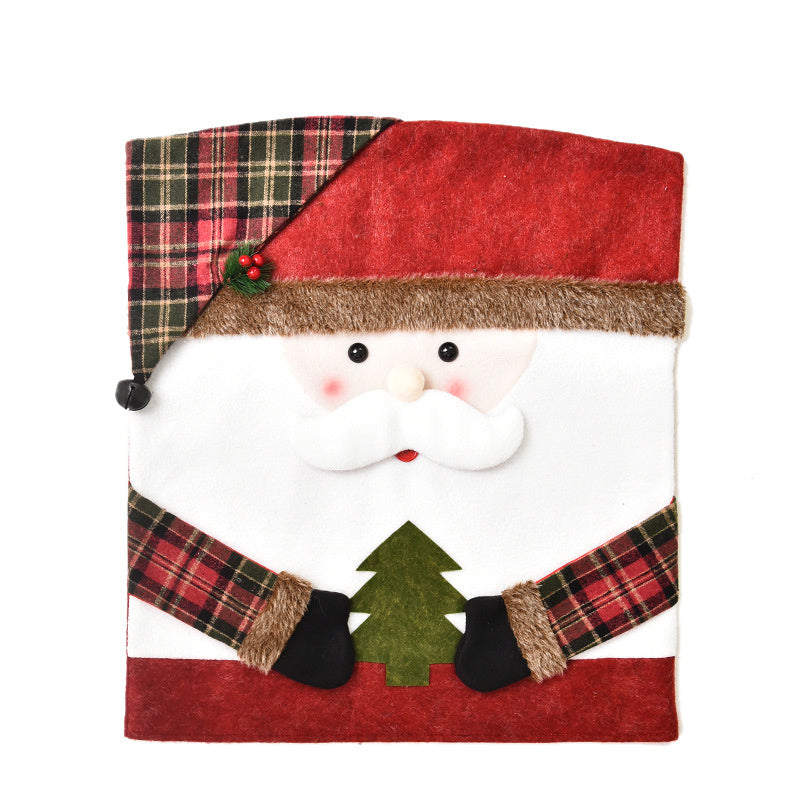 Christmas Embroidered Chair Cover Decoration