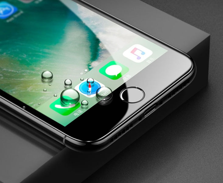 3D Carbon Fiber Soft Edge Tempered Glass Screen Protector – iPhone X/8/7/6s Plus Full Coverage