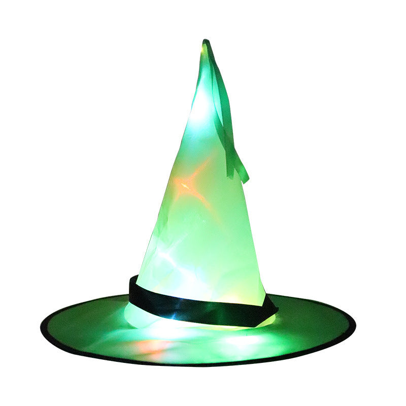 Halloween Party Decoration Props LED Glowing Witch Hat