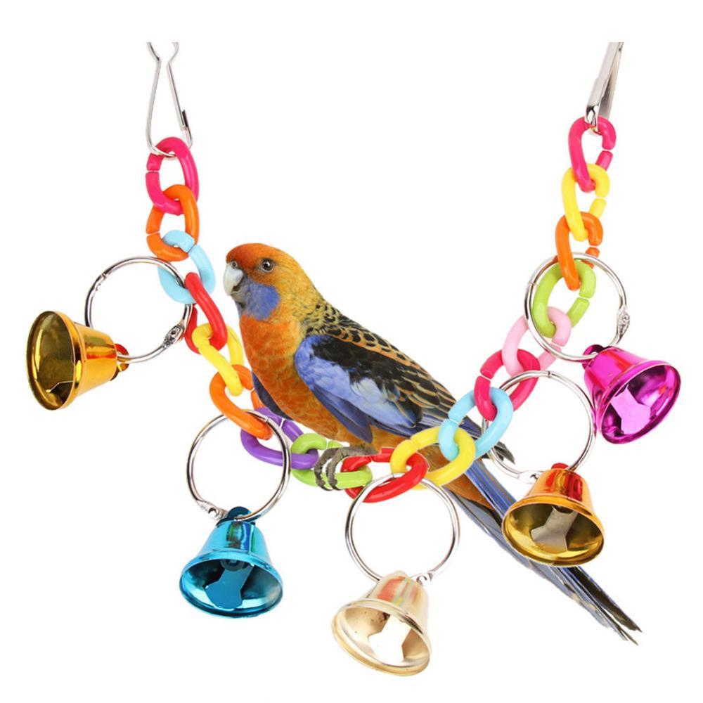 Wooden Swing and Chew Toy for Parrots and Peony Birds
