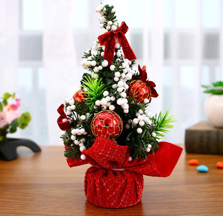 20cm Mini Christmas Tree Ornaments Desktop Holiday Decoration