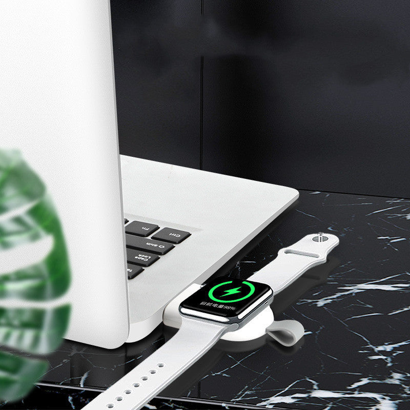 Portable Apple Watch Magnetic Charger – USB-C Wireless Keychain (for Series 1–9, SE & Ultra)