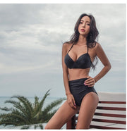 Women’s Solid Color 2-Piece Bikini Set – Bikini Swimwear