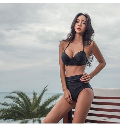 Women’s Solid Color 2-Piece Bikini Set – Bikini Swimwear