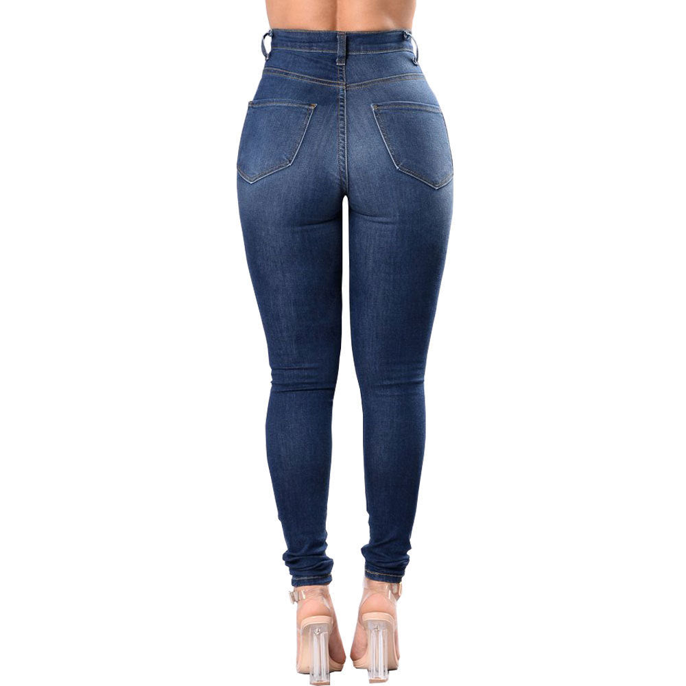 Women’s Cotton High-Waist Straight Pants – Casual Comfort with Classic Fit
