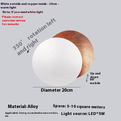 Bedside Wall Lamp Eclipse Stairs Aisle Light