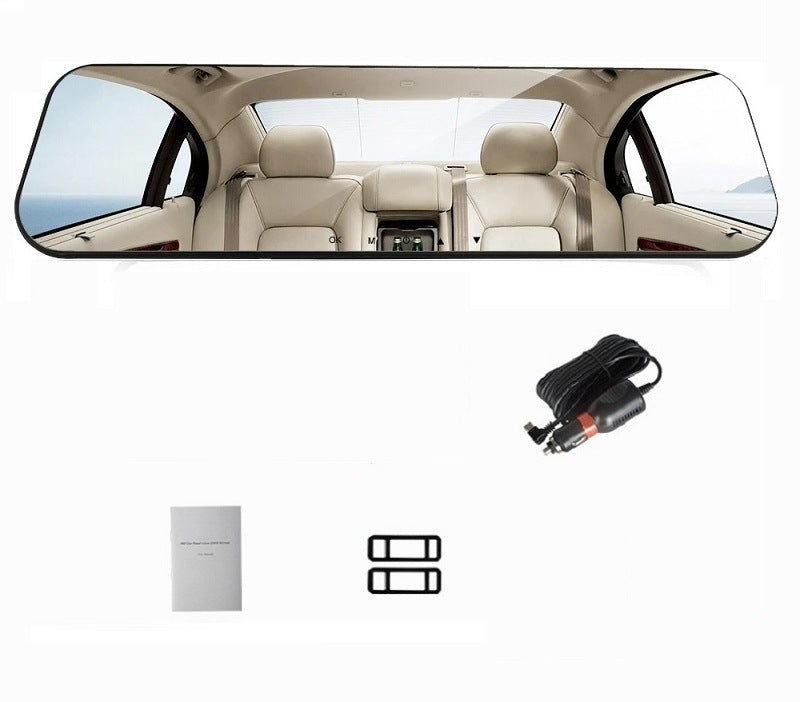 White Glass Mirror Dash Cam – New HD Driving Recorder